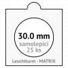 matrix bile samolepici mincovni ramecky na mince prumer 30 mm baleni 25 ks 5x5 cm leuchtturm 300462 lighthouse