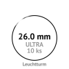 ultra 26 mm kruhove kapsle na mince do 26mm mincovni bublinky kulate 10 ks ultra premium leuchtturm 345007 lighthouse