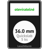 quickslab 36mm oteviratelny slab na mince 36 mm obdelnikova mincovni kapsle leuchtturm 346415 lighthouse